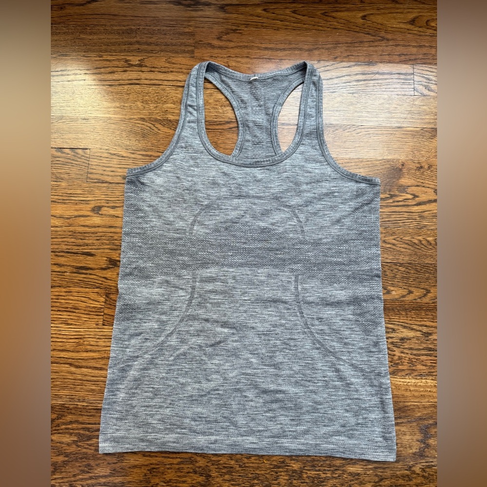 Lululemon Gray Women's Racerback Tank Top (8)